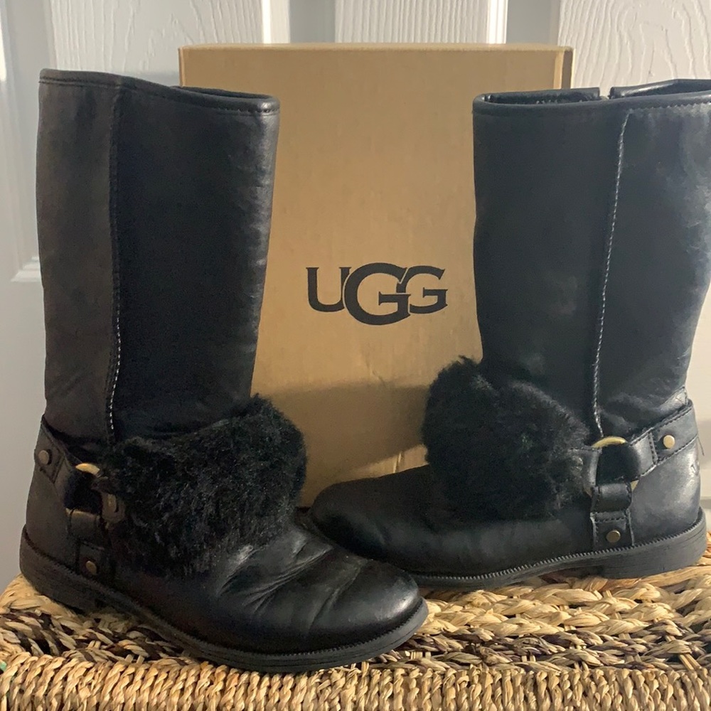 UGG TALL BLACK RIDING BOOT